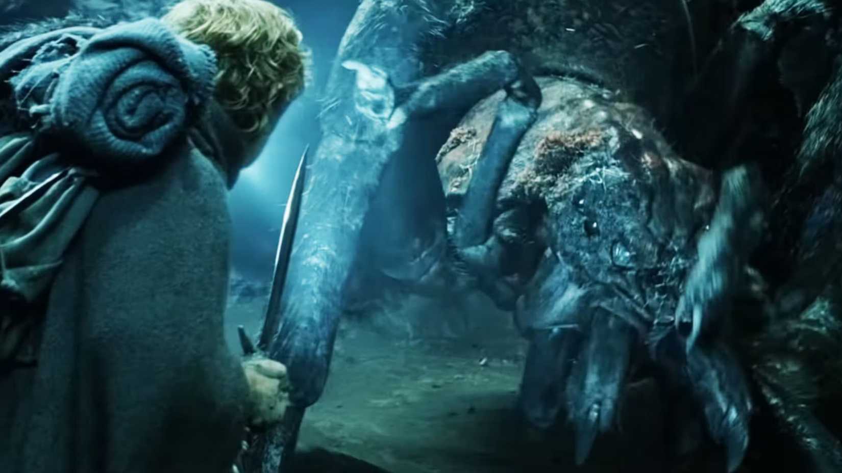 Sam and Shelob in Lord of the Rings Return of the King