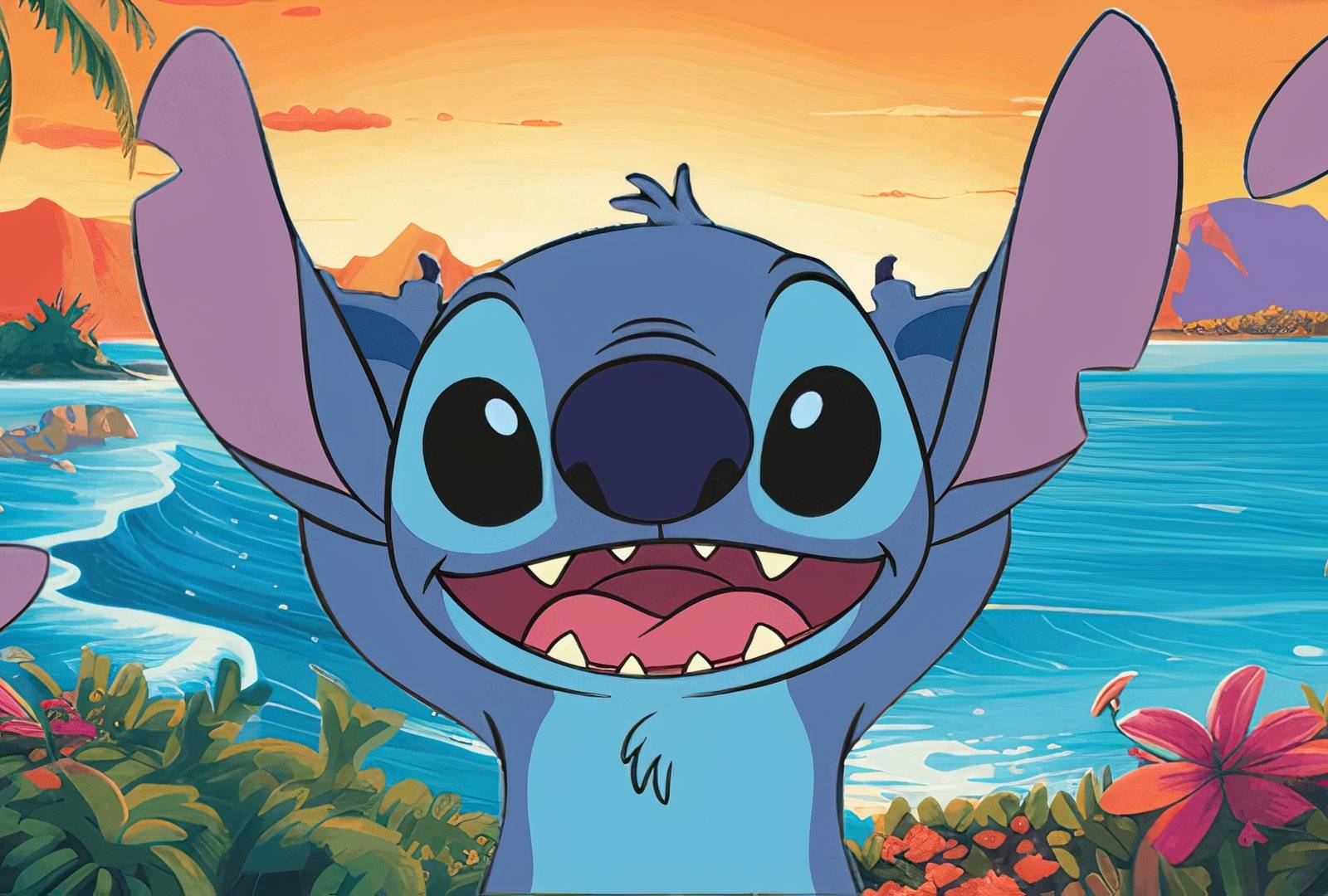 Stitch Clipart Animasi Bergerak Power Point Stitch