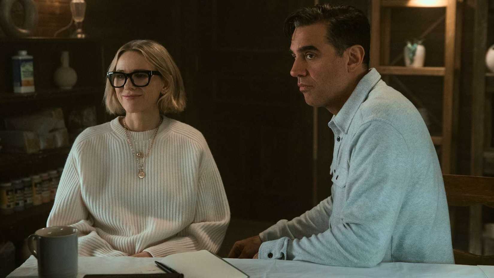 naomi watts and bobby cannavale in the series the watcher