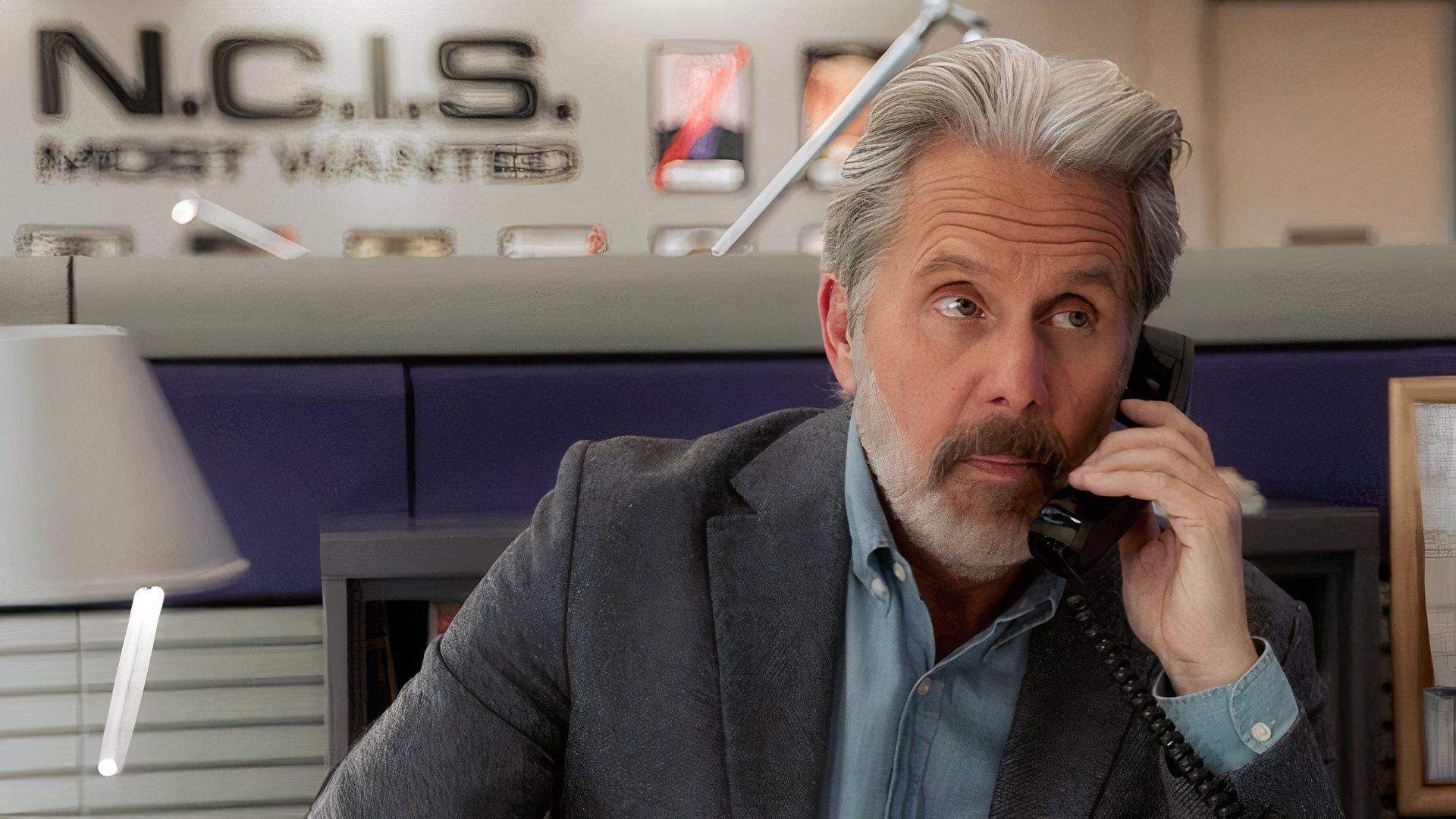 Parker speaks on the phone in NCIS