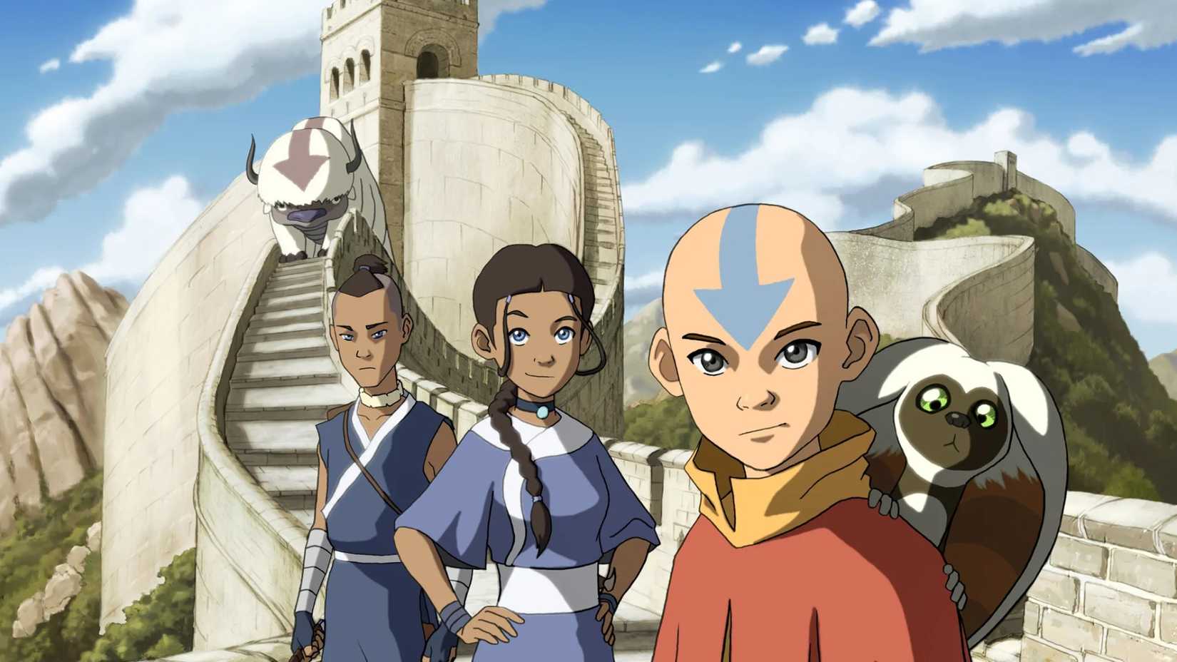 Cena da animação original de Avatar: O Último Mestre do Ar