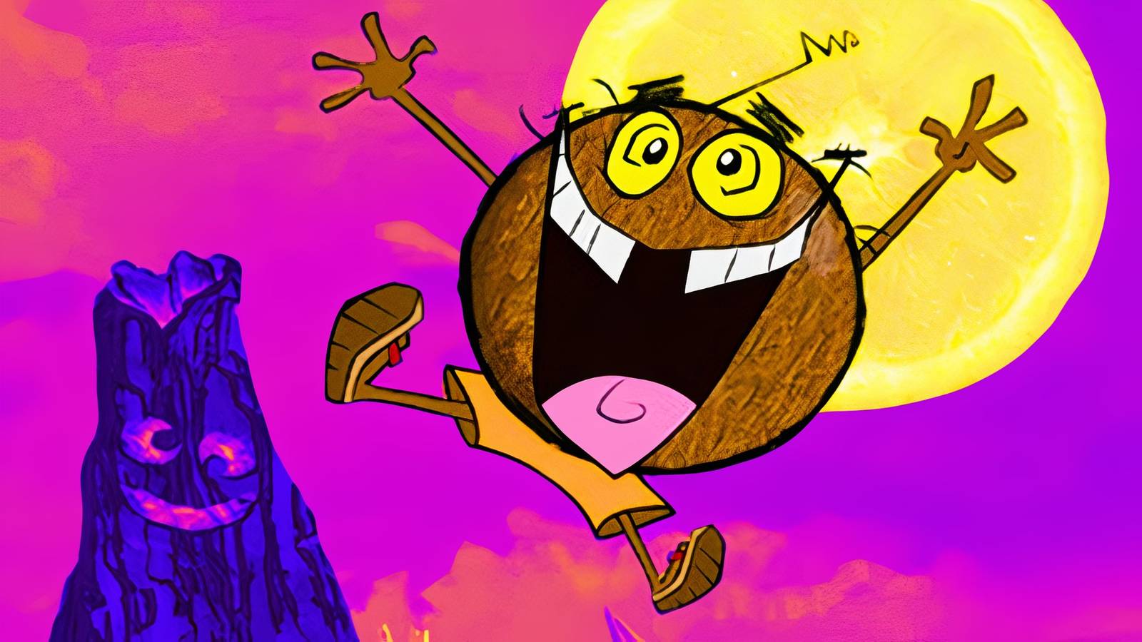 Spongy Ripoff Coconut Fred's Fruit Salad Island Was a Blatant SpongeBob Ripoff