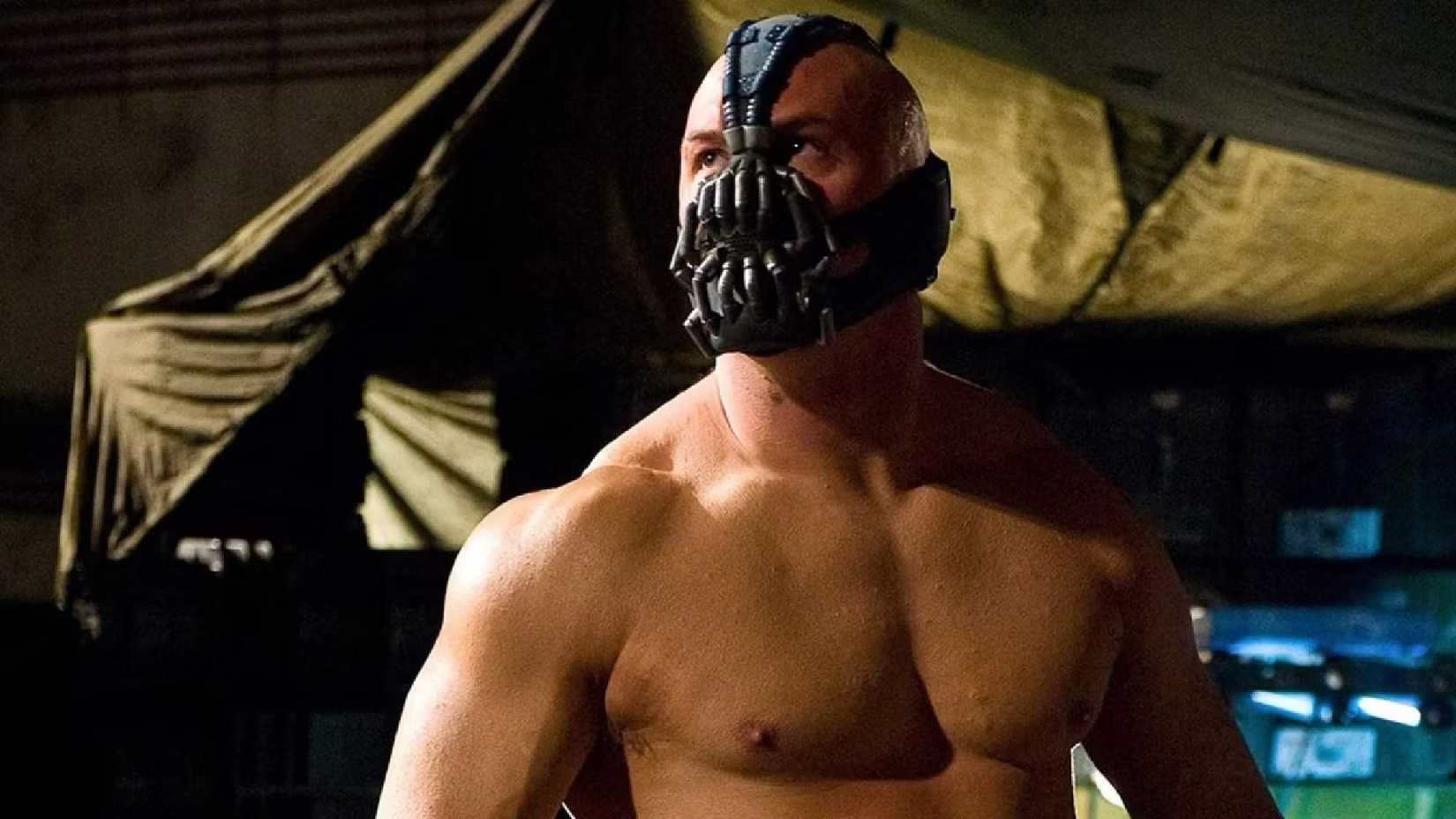 Tom Hardy as Bane in The Dark Knight Rises