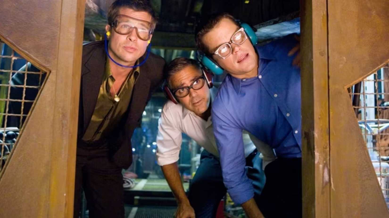 George Clooney, Brad Pitt and Matt Damon in Ocean’s Thirteen