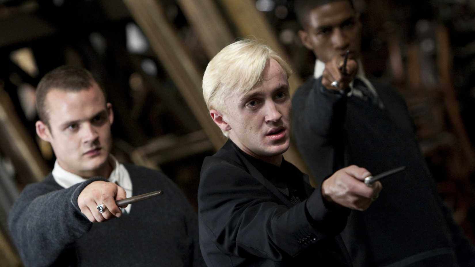 Malfoy, Goyle, and Zibini in Harry Potter