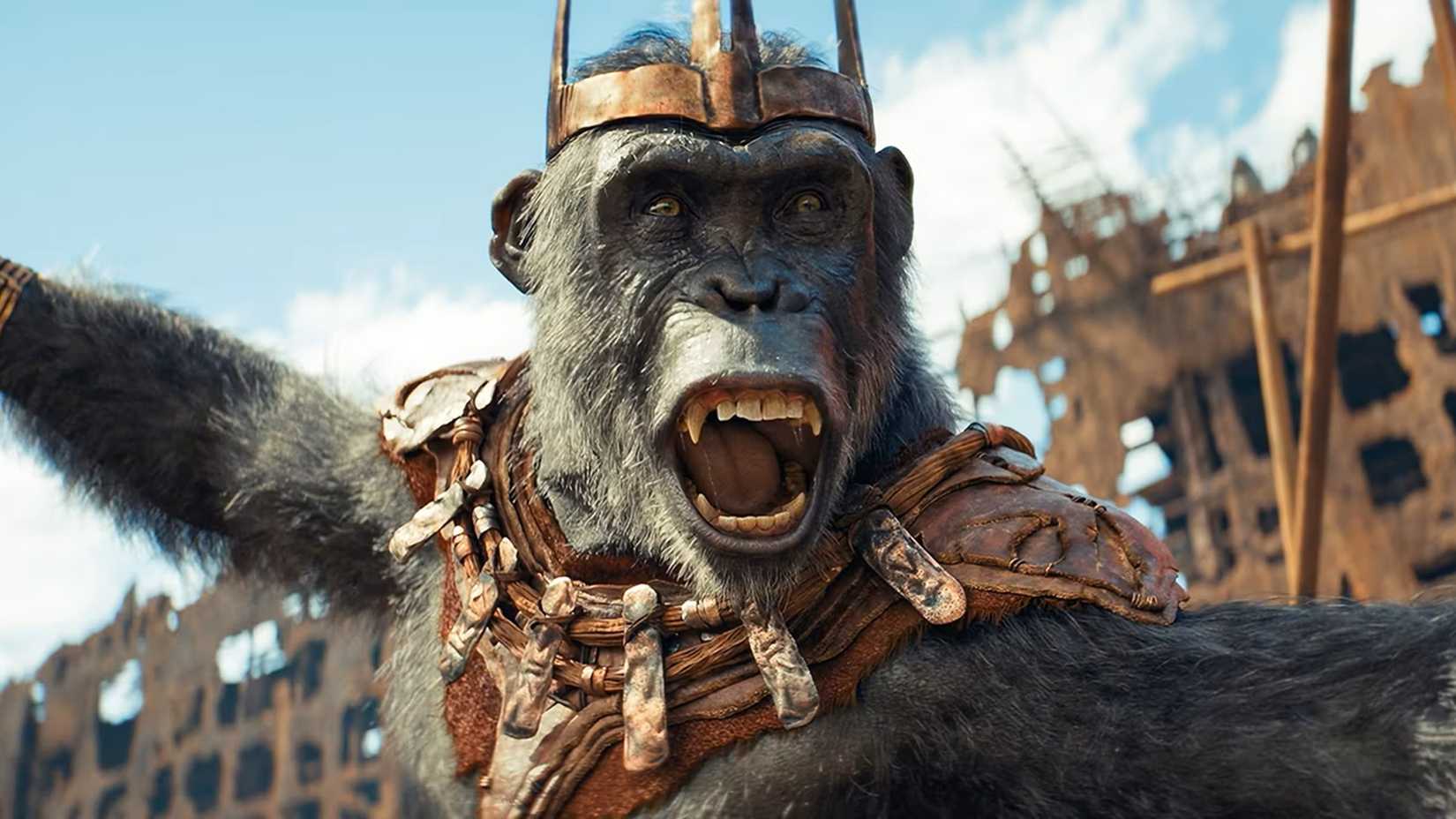 Still from Kingdom of the Planet of the Apes.