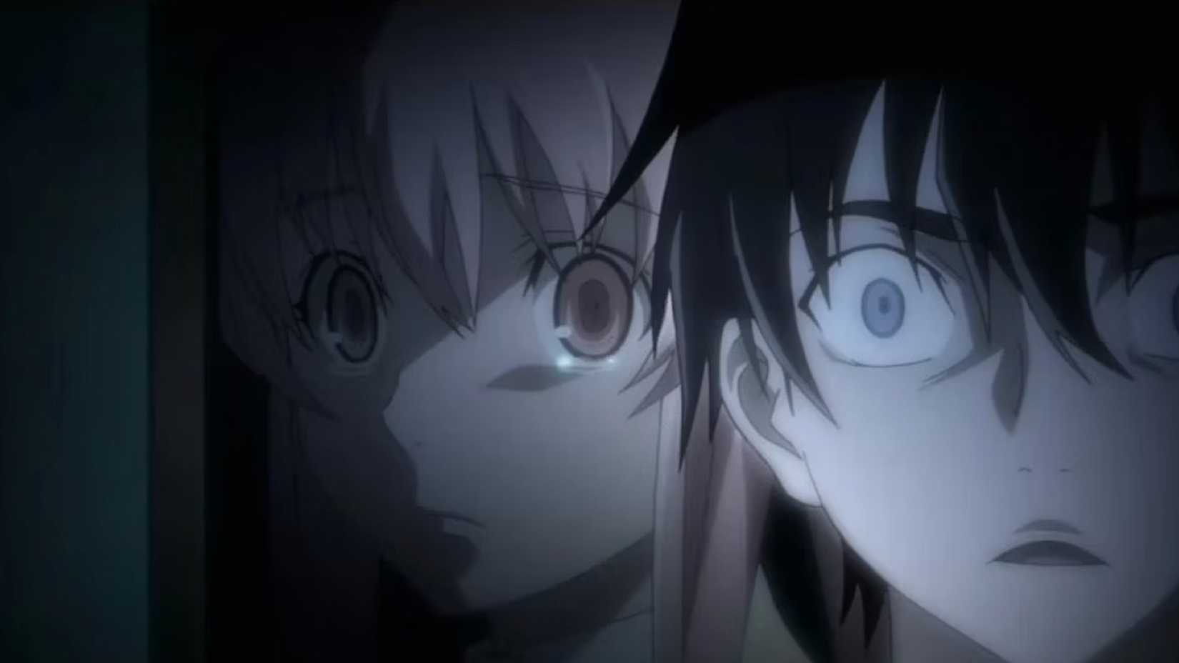 Yuno and Amano in The Future Diary