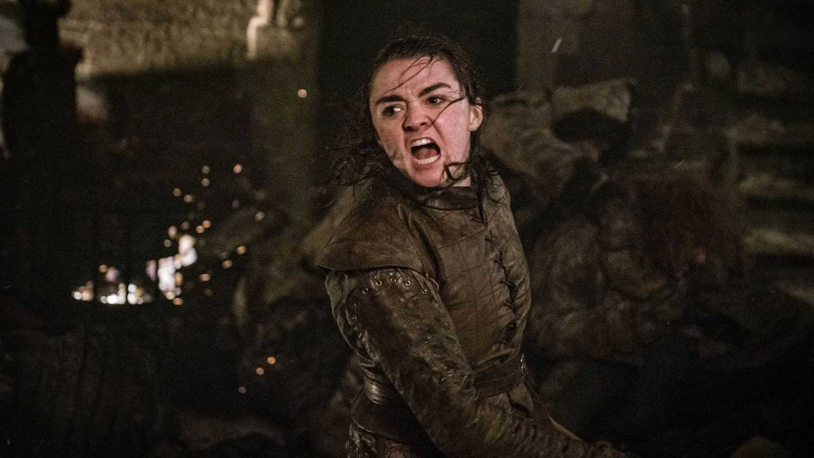 Maisie Williams as Arya Stark in Game of Thrones