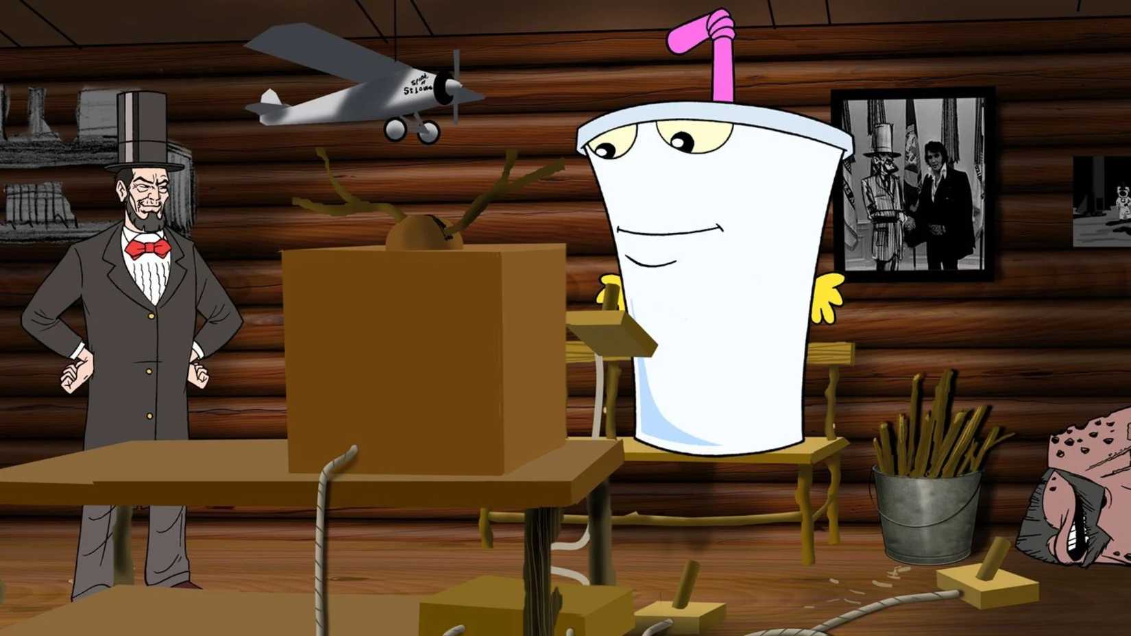 A scene from Aqua Teen Hunger Force Colon Movie Film for Theaters