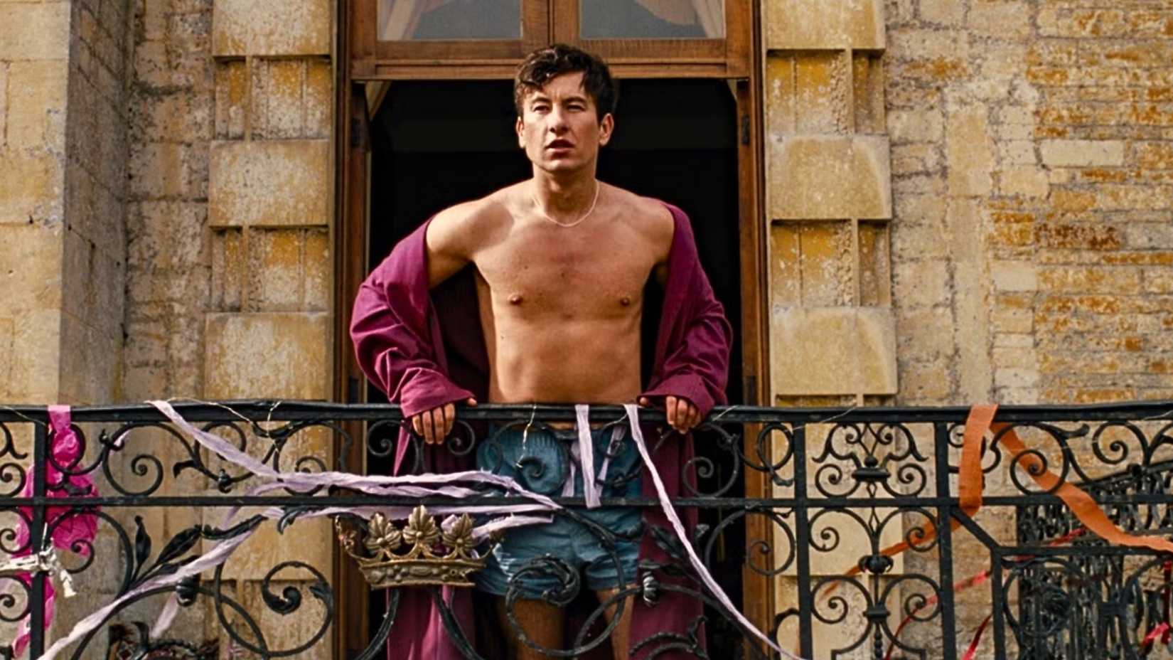 Barry Keoghan shirtless in Saltburn