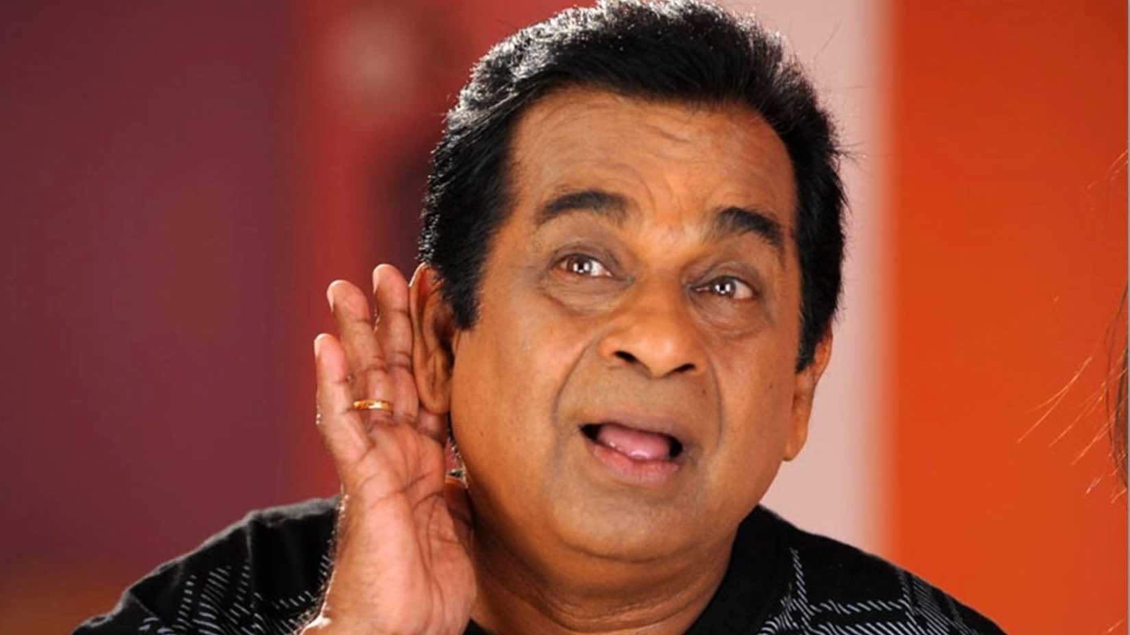 Brahmanandam listening to someone