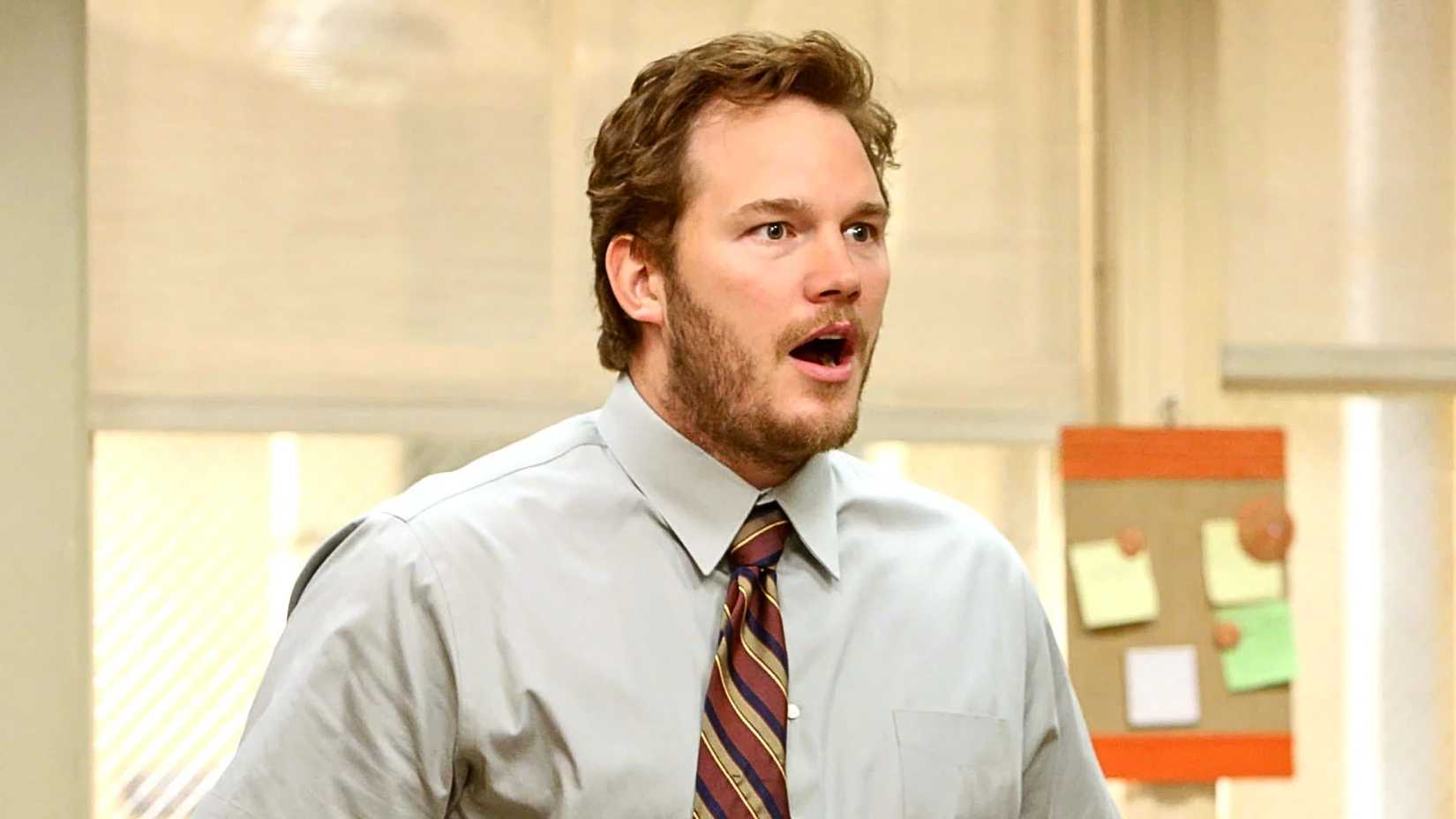 Chris Pratt as Andy Dwyer on Parks and Recreation