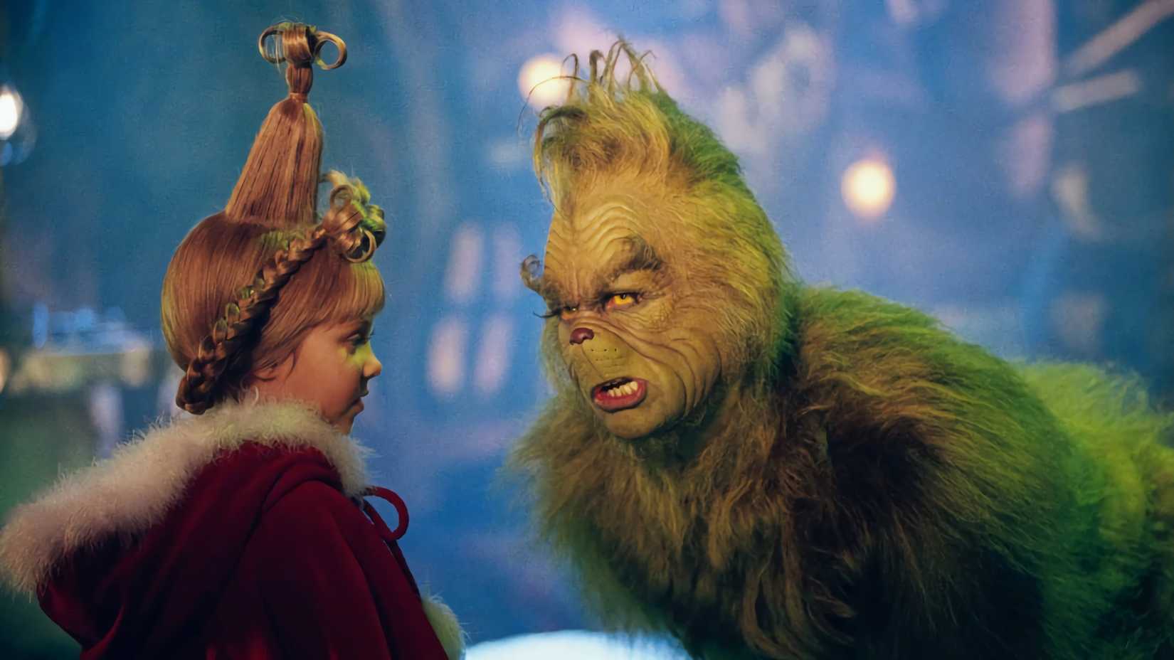 Cindy Lou Who talks to the Grinch in How the Grinch Stole Christmas