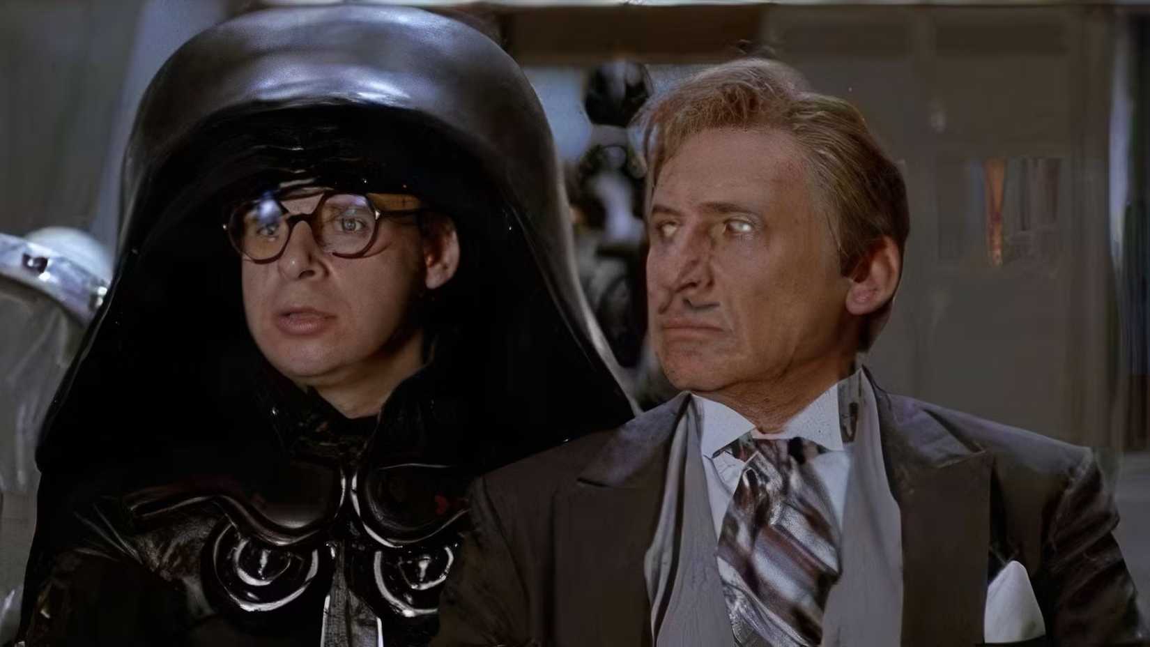 Rick Moranis and Mel Brooks in Spaceballs
