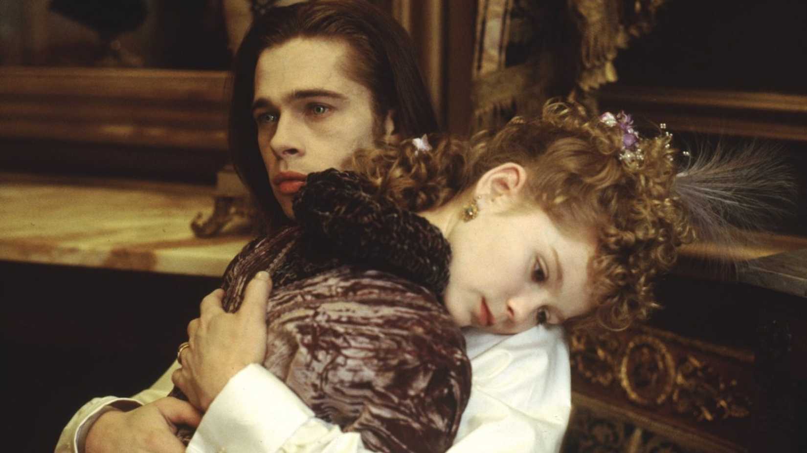 Brad Pitt and Kirsten Dunst in a scene from Interview with the Vampire