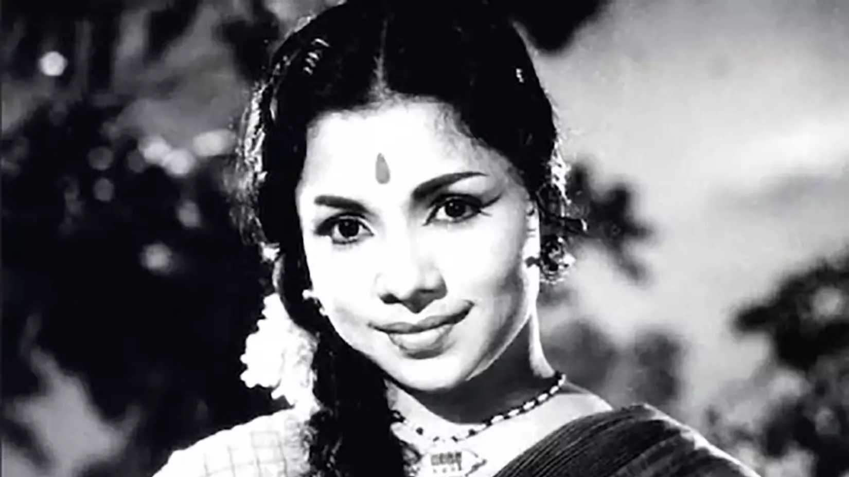 Manorama in a black and white Indian movie