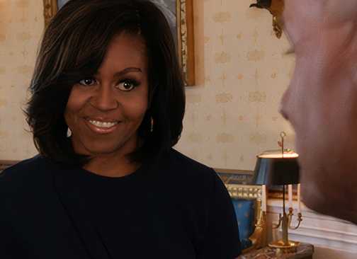 Michelle Obama's cameo in the NCIS episode "Homefront"