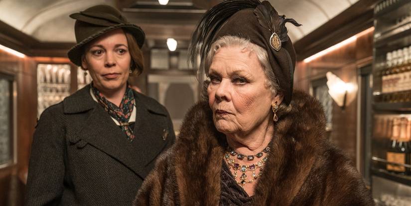 Judi Dench and Olivia Colman in Murder on the Orient Express.