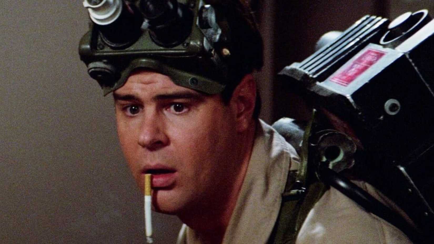 ray looks scared in ghostbusters