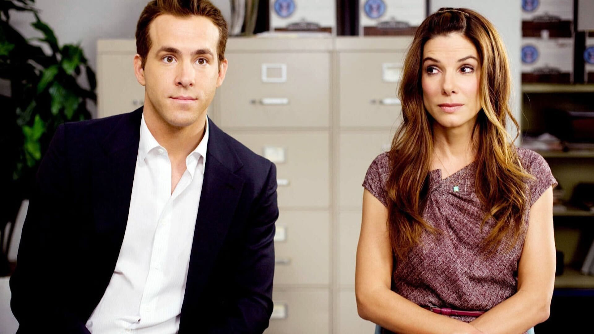 Ryan Reynolds and Sandra Bullock in The Proposal