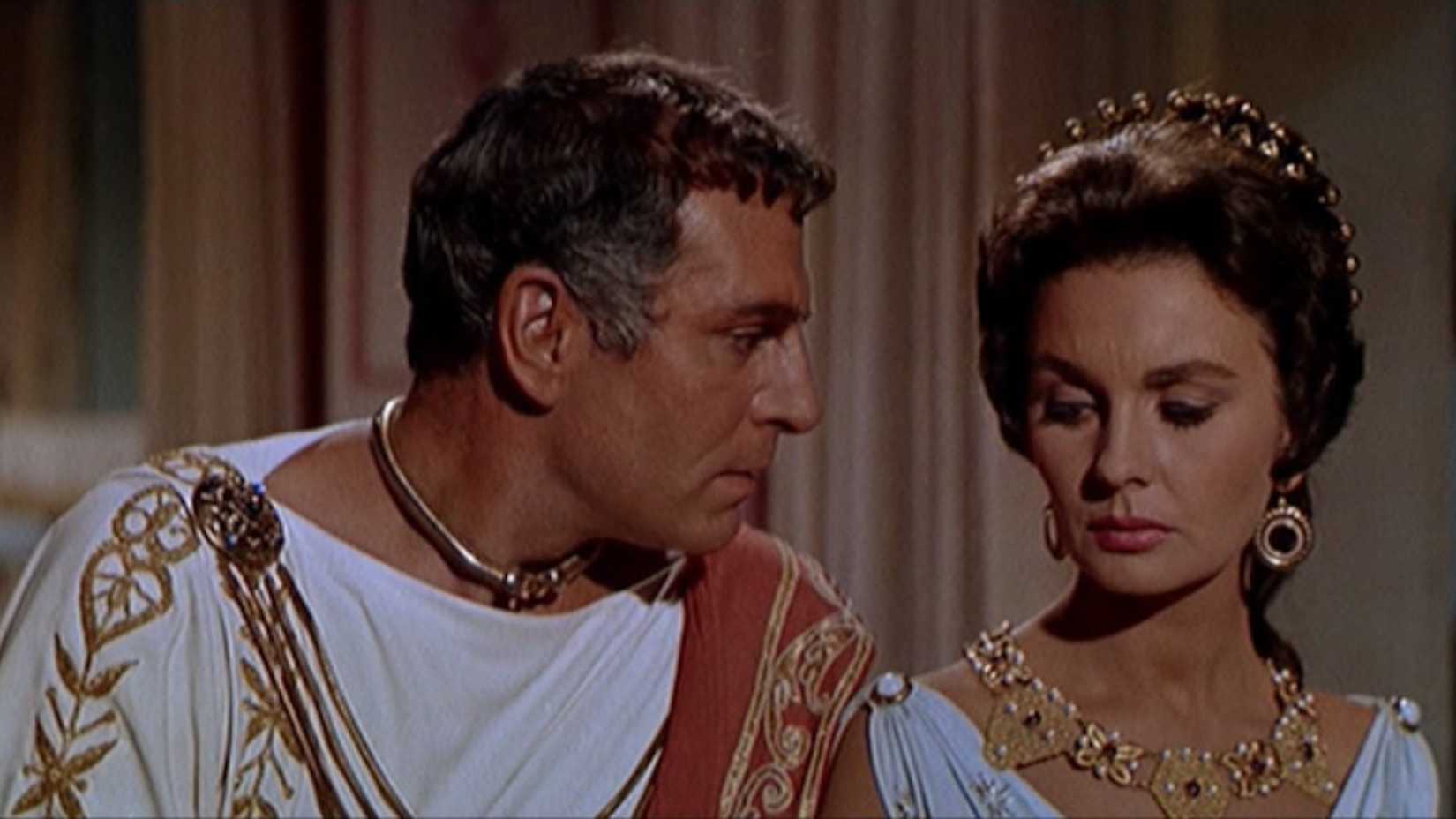 A man and woman deep in thought in Spartacus
