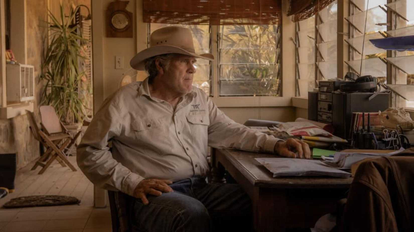 Colin Lawson sitting at a desk in Territory