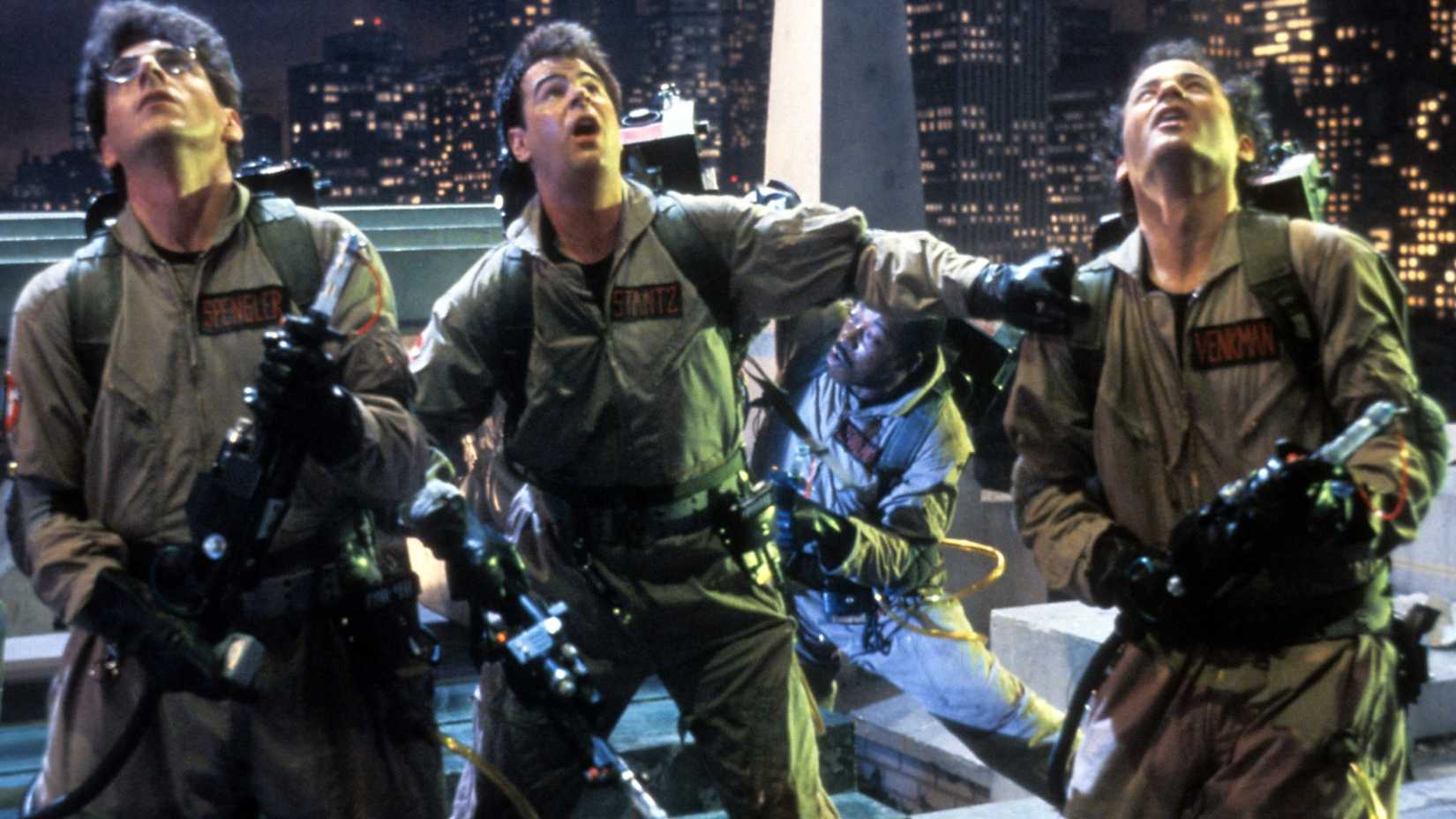 The ghostbusters look up
