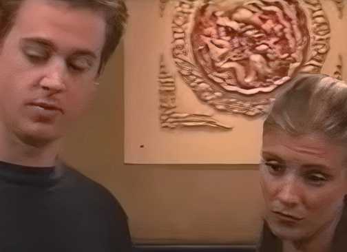 Todd with his girlfriend in a chinese restaurant on UPN's The Random Years