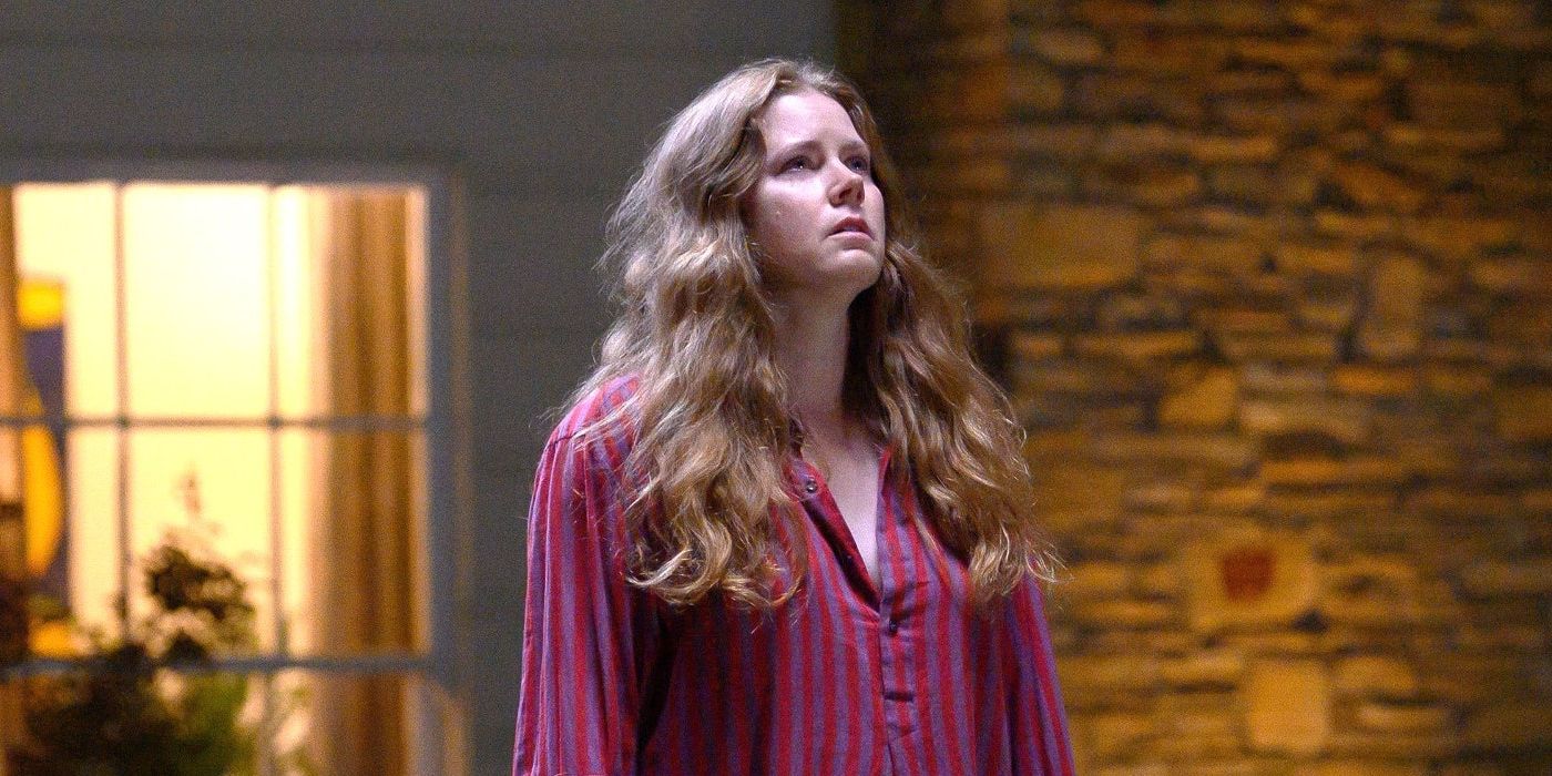 Amy Adams wears a nightgown in the movie Nightbitch