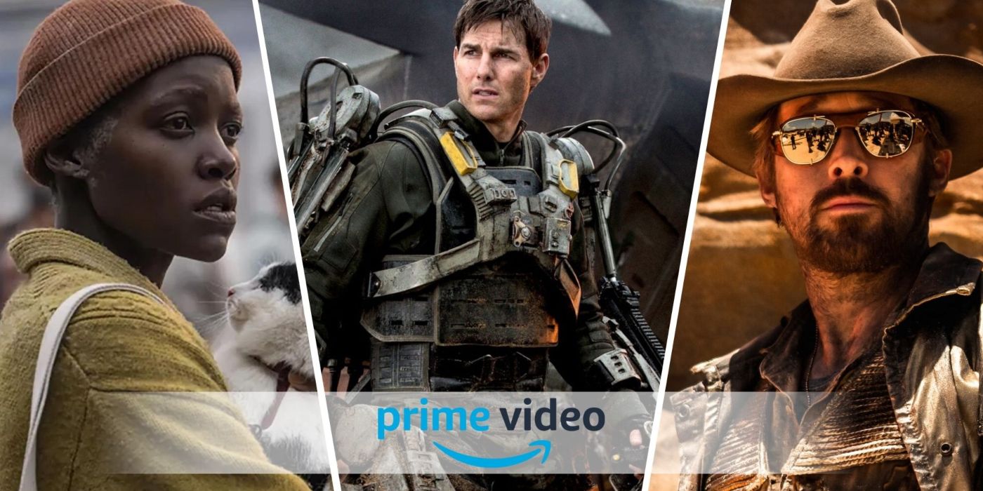 An edited image of three movies with the Prime Video logo