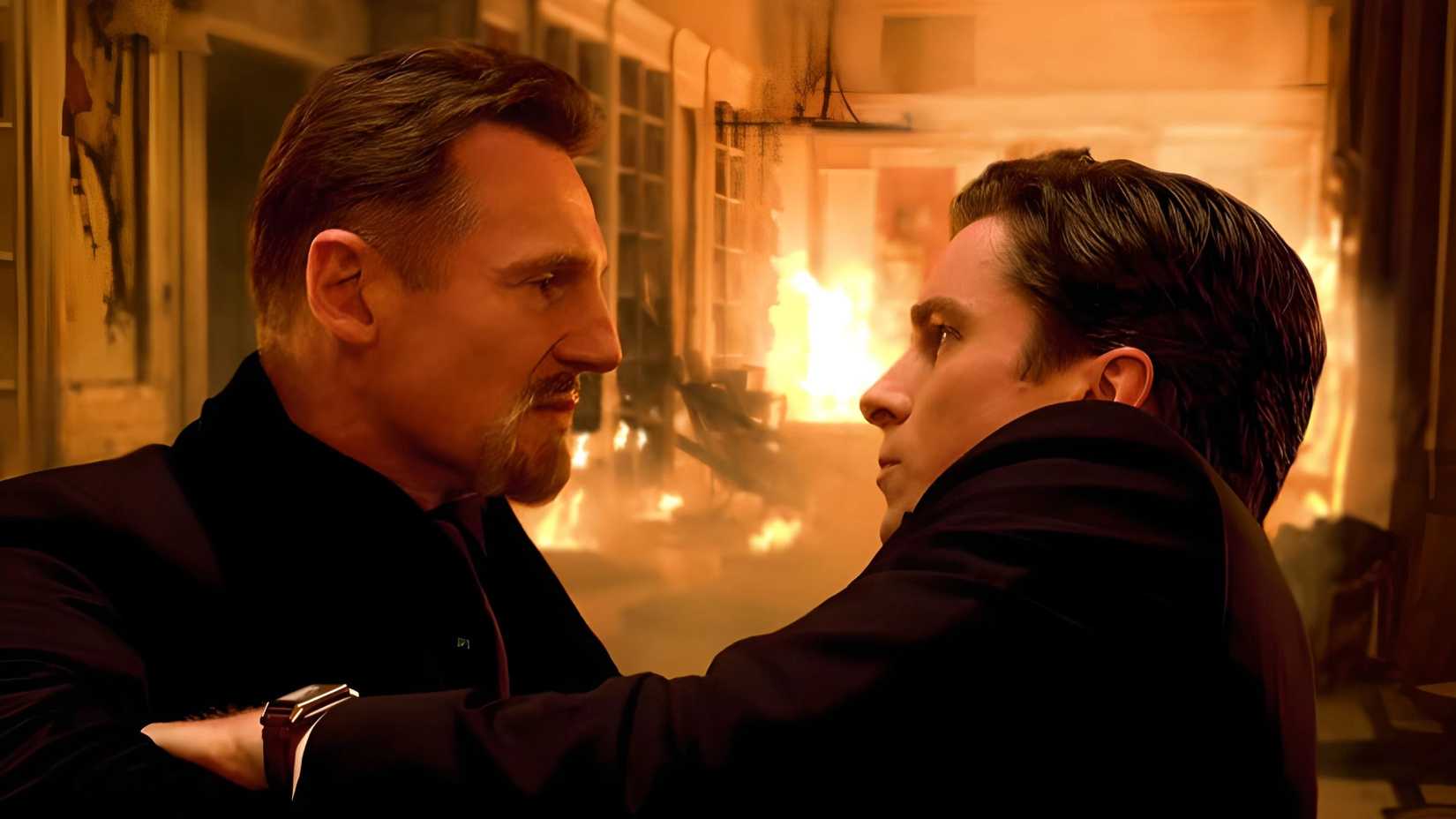 bruce Wayne fights ra's al ghul in batman begins