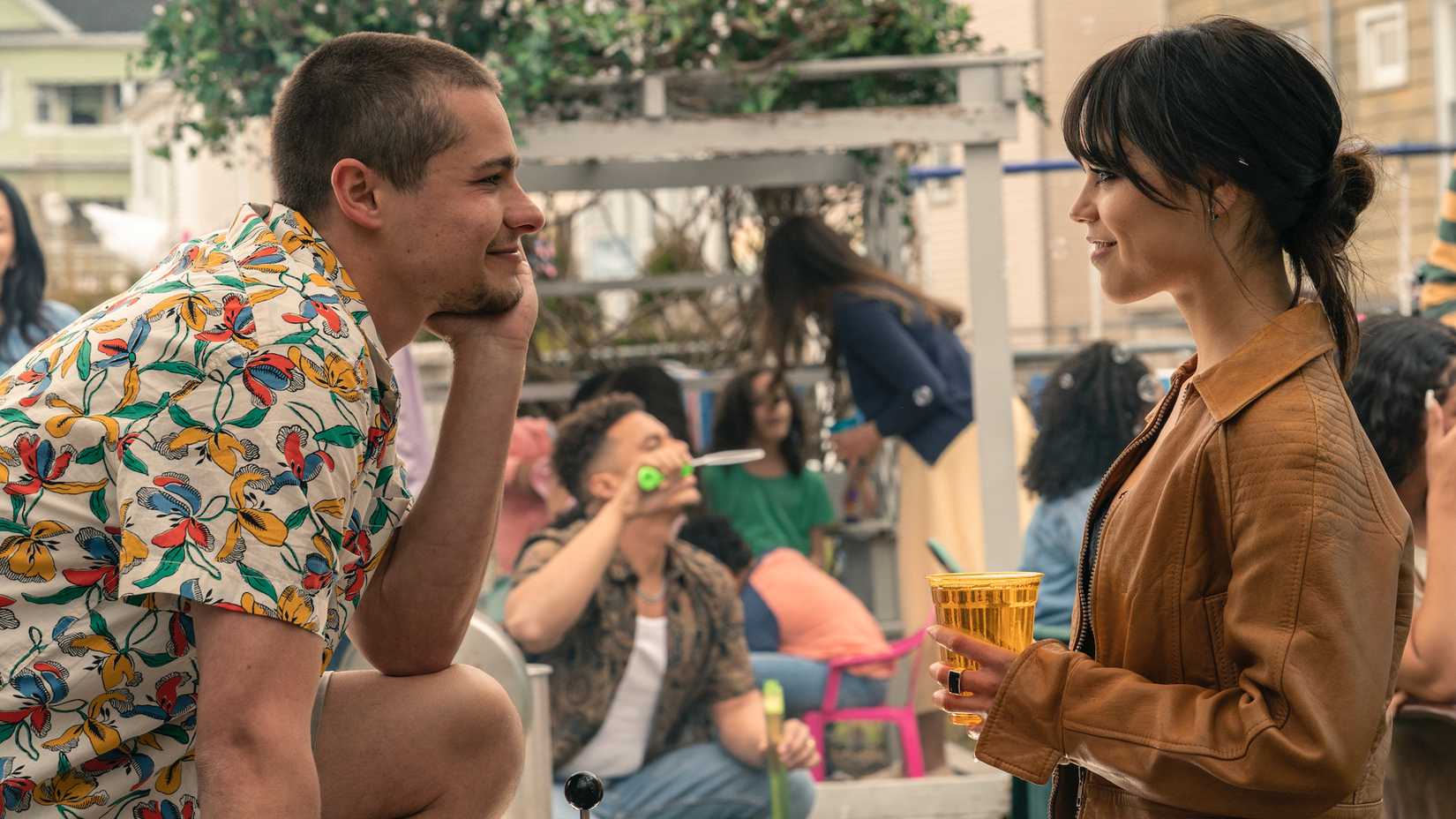Charlie and Mabel smile at each other in Finestkind