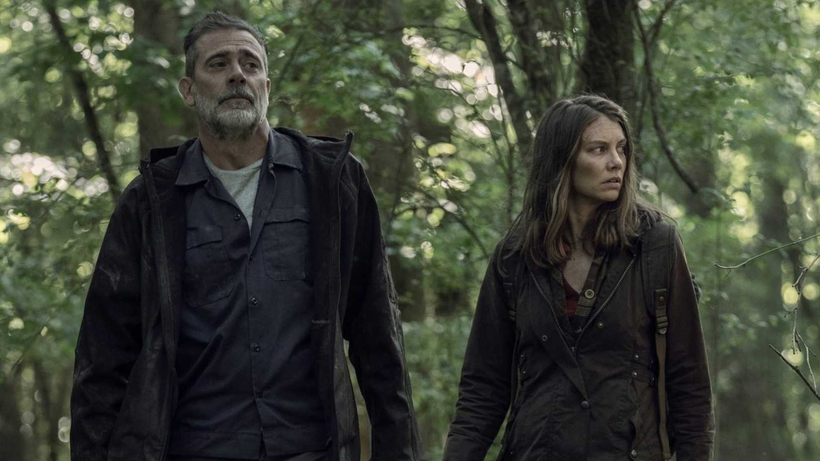 Negan and Maggie in The Walking Dead: Dead City