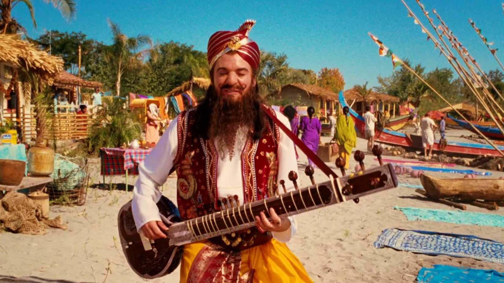 Mike Myers plays the sitar in The Love Guru