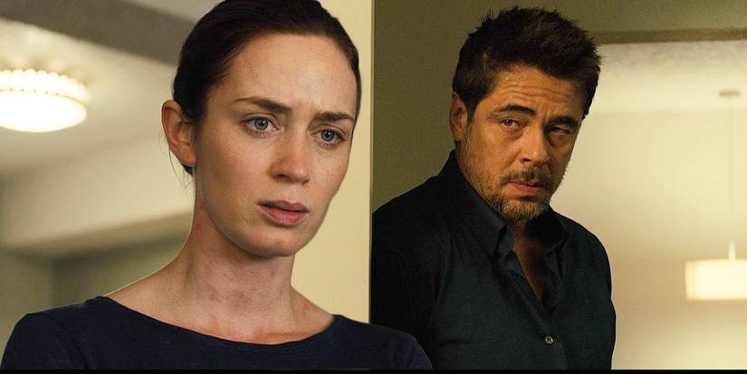 a custom image of Benicio Del Toro  and Emily Blunt in Sicario (2015)