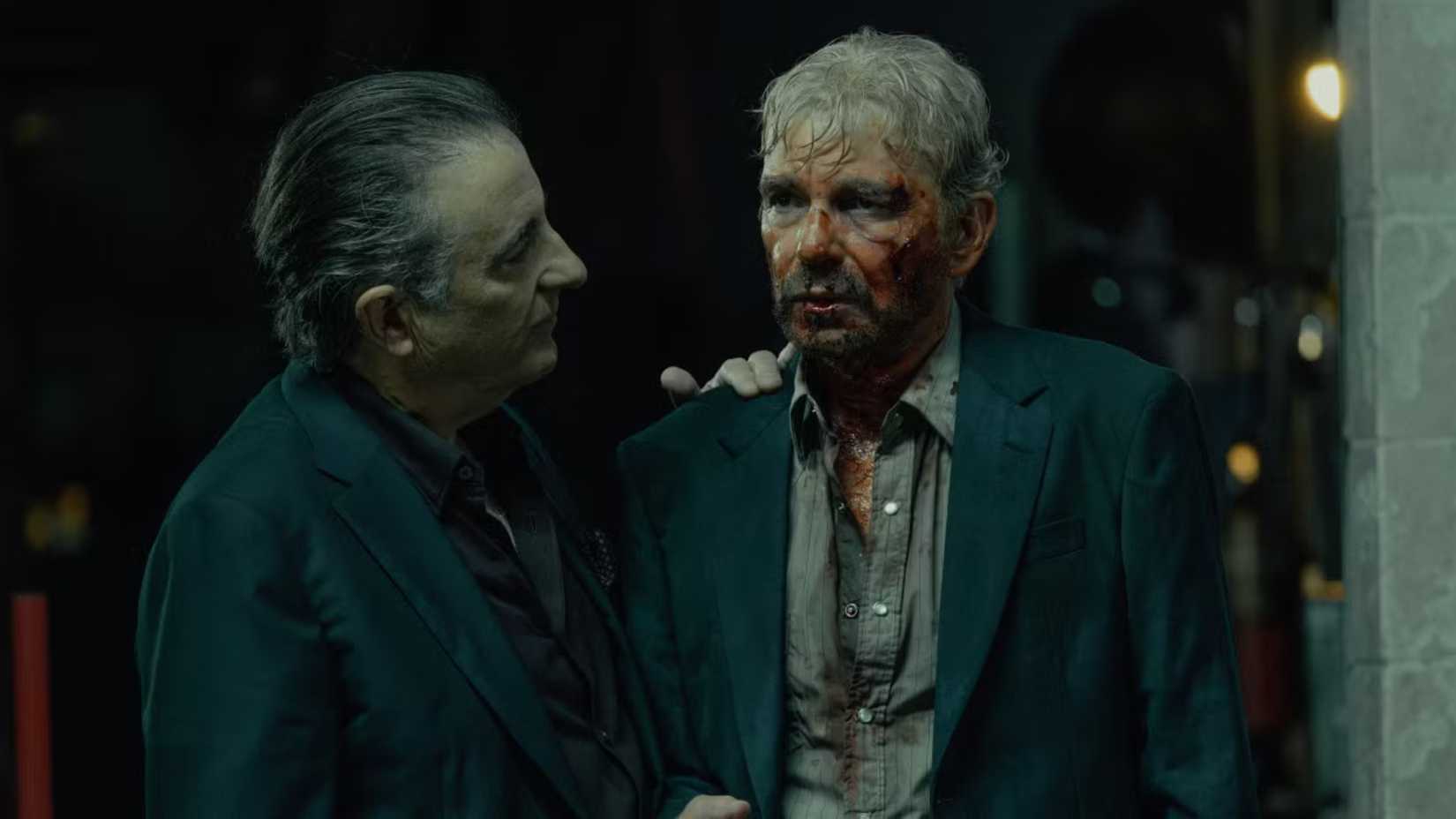 Galino consoles Tommy in Landman