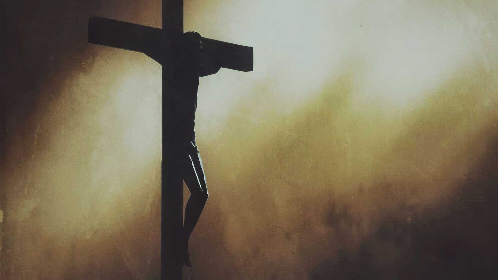 Christ on the cross in a poster for Terrence Malick's 2025 movie The Way of the Wind