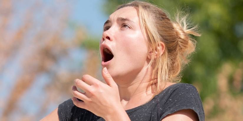 florence pugh looks shocked in midsommar