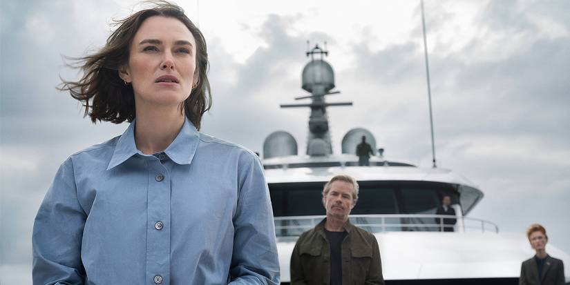Keira Knightley dan Guy Pearce dalam 'The Woman in Cabin 10'
