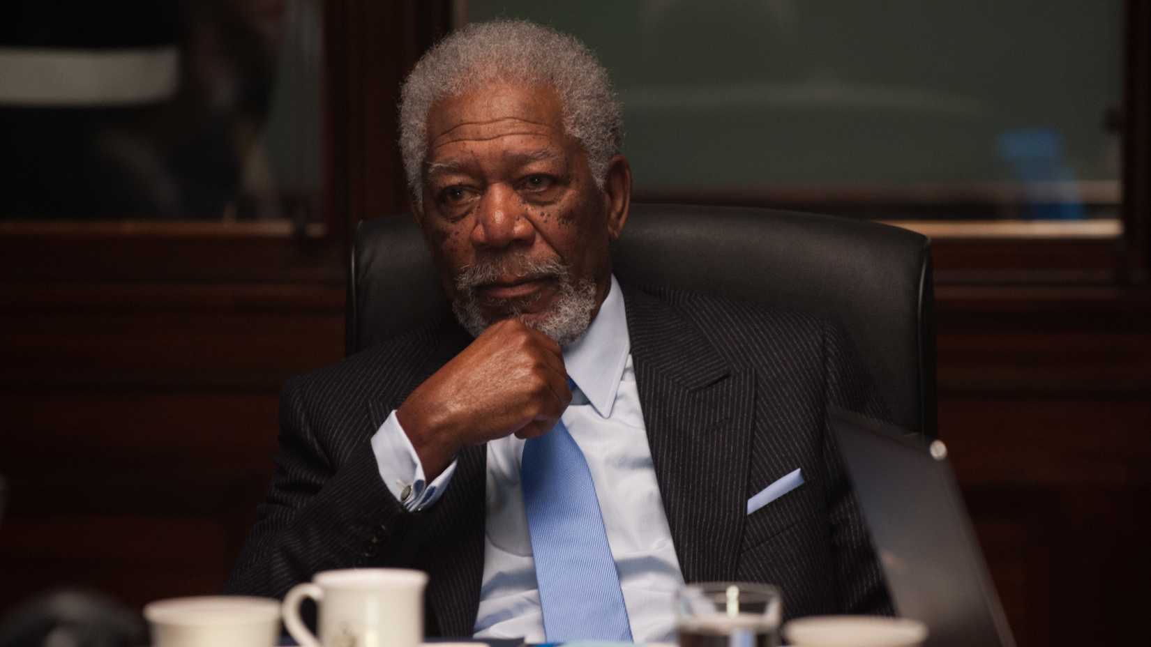 Morgan Freeman as Vice President Allan Trumbull in 2016's London Has Fallen