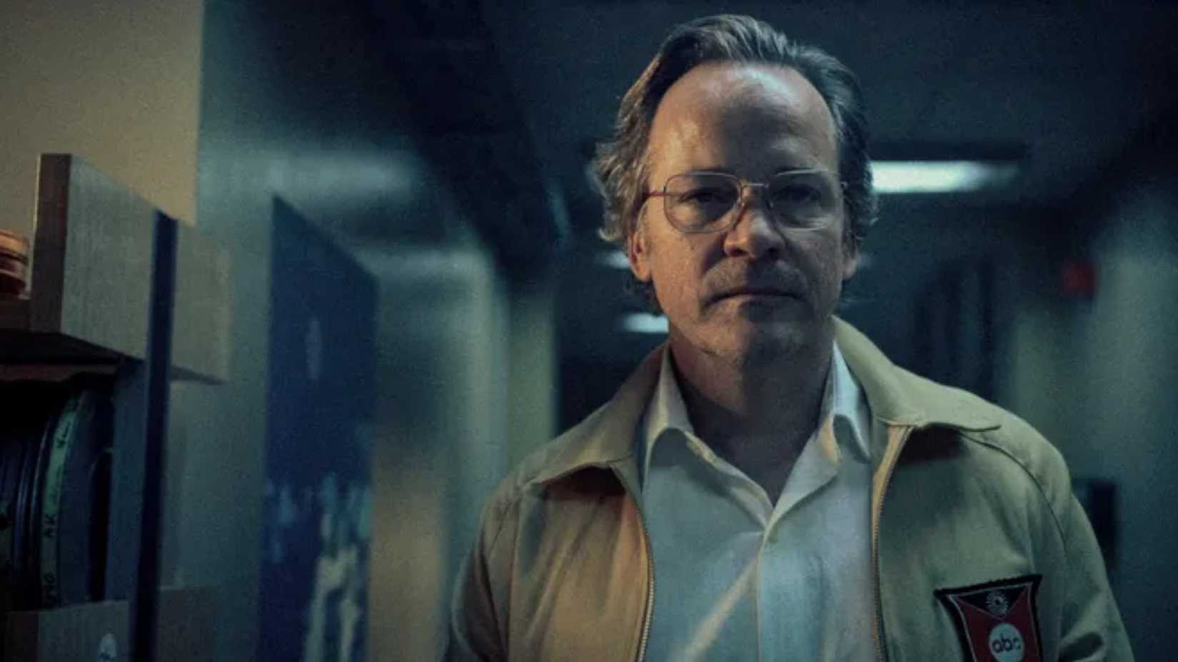 Peter Sarsgaard as Roone Arledge, the president of ABC Sports, in September 5