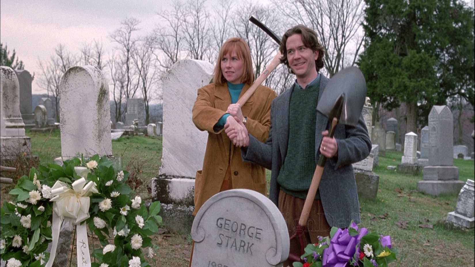 Timothy Hutton and Amy Madigan in The Dark Half