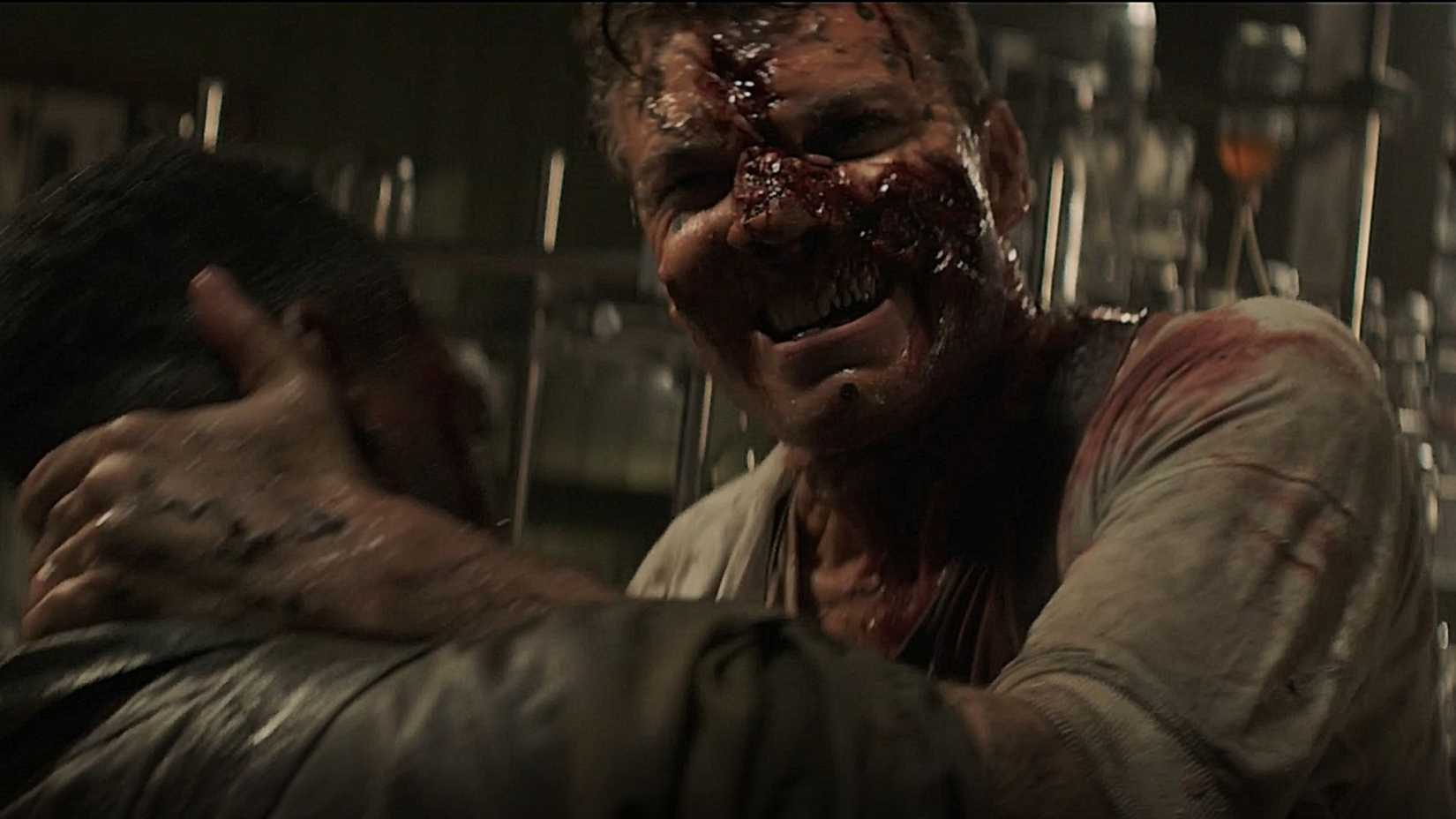 A zombie attacks in Overlord (2018)