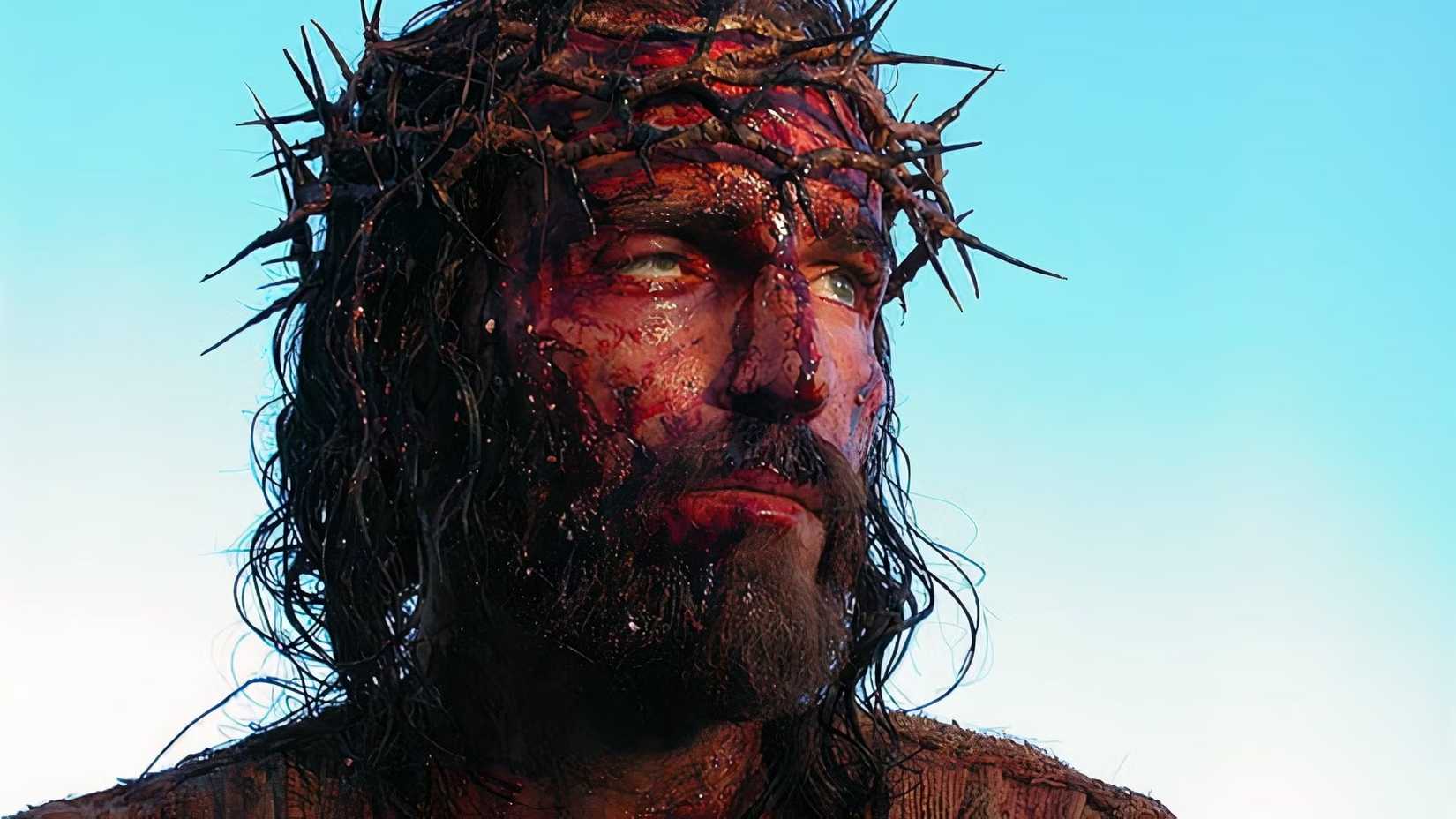Jim Caviezel bloody as Jesus in The Passion of the Christ