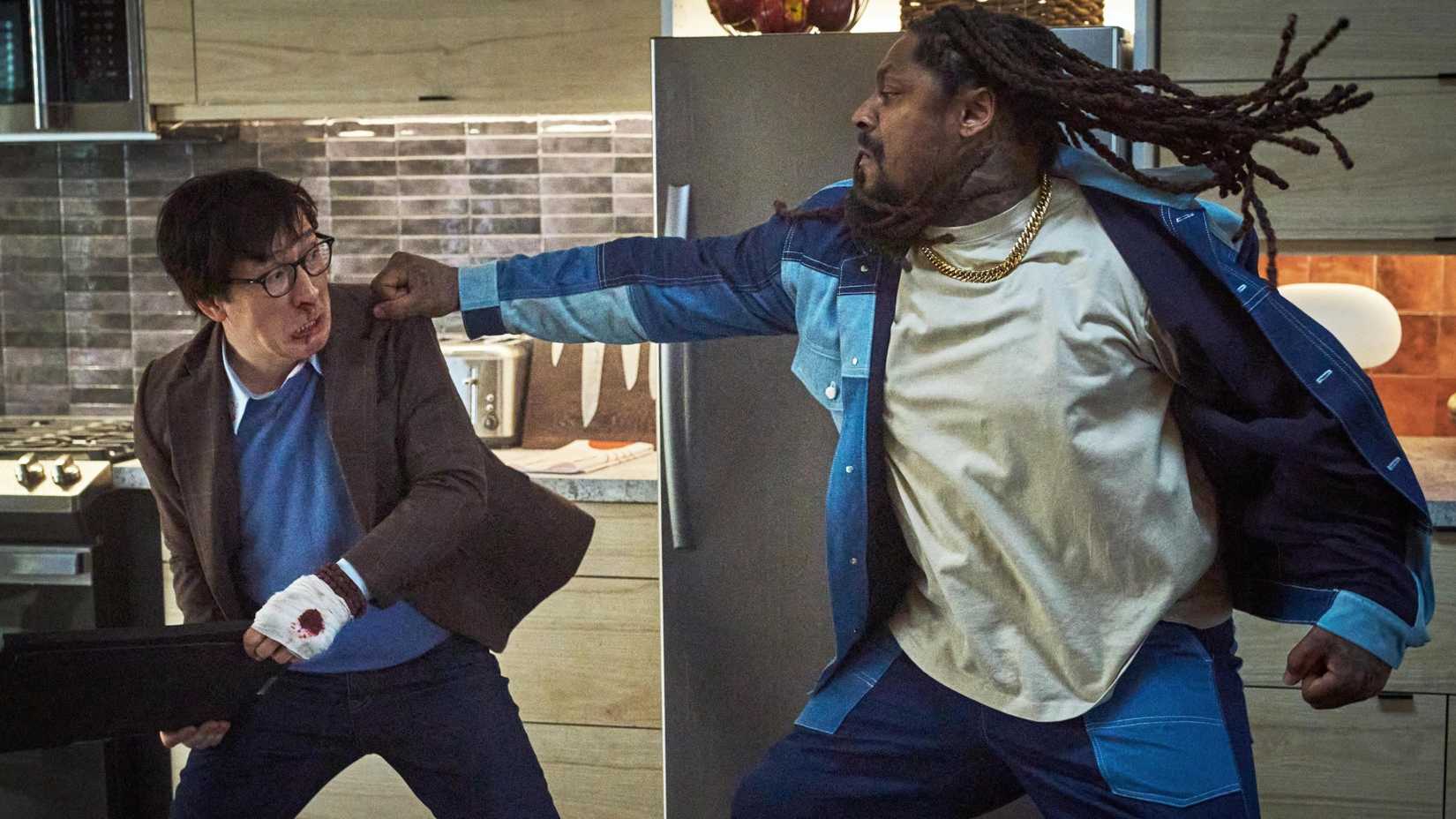 Ke Huy Quan & Marshawn Lynch fight in Love Hurts