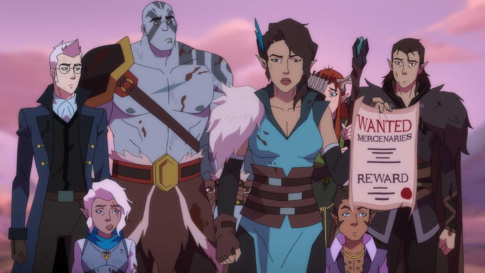 Vox Machina are wanted mercenaries in The Legend of Vox Machina
