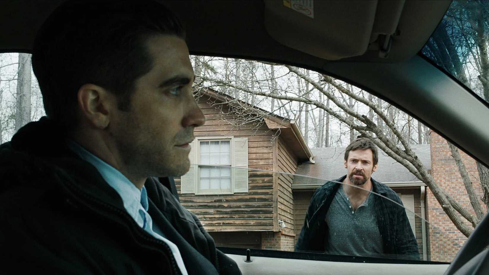 Jake Gyllenhaal and Hugh Jackman in 'Prisoners' (2013)