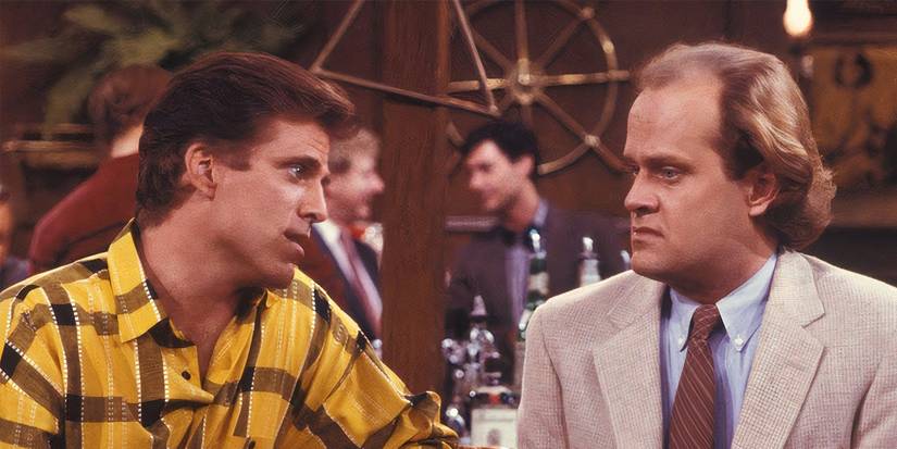 Ted Danson and Kelsey Grammer in 'Cheers'