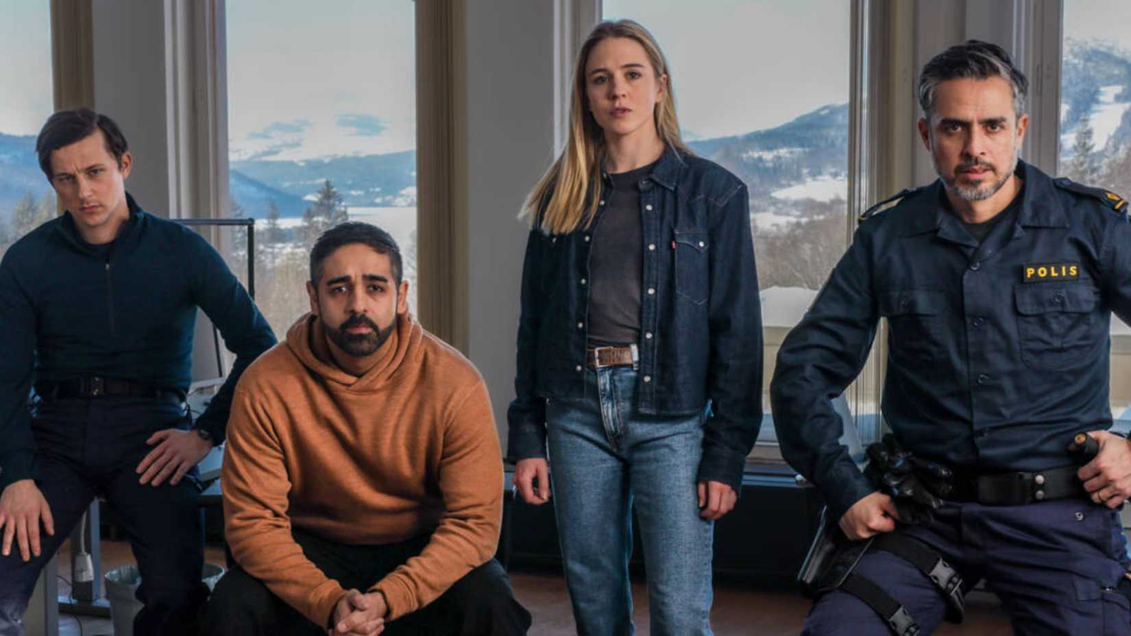 The cast of The Åre Murders poses