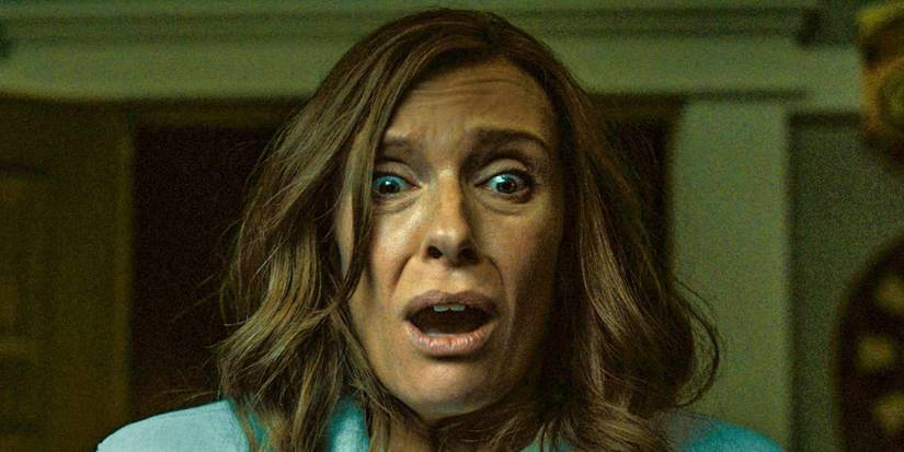 Toni Collette looking scared in Hereditary